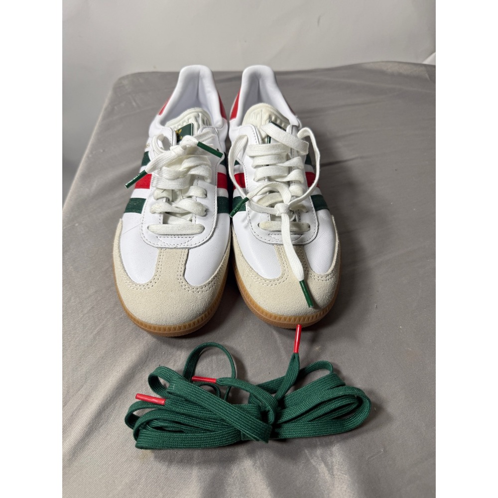 Adidas Samba OG White Red Green Gum Sole Leather Sneakers Mens 9 Trainers
